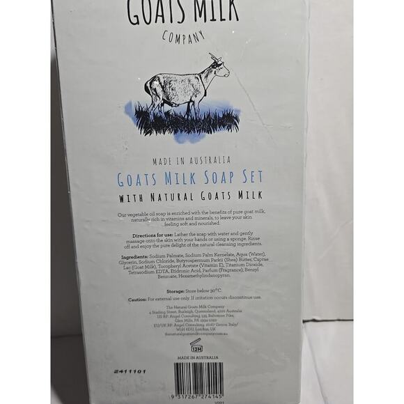 The Natural Goats Milk Company Goats Milk 8 Bars Soap Made in Australia NEW - Picture 5 of 12